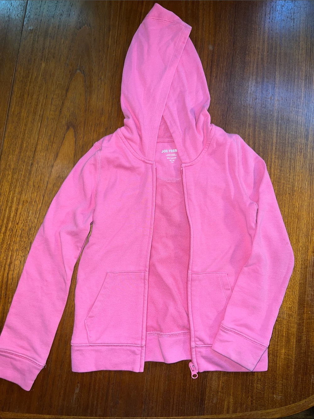 Joe Fresh Bright Pink Girls' Zip Hoodie